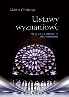 The cover of the book titled: Ustawy wyznaniowe