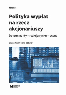 The cover of the book titled: Polityka wypłat na rzecz akcjonariuszy