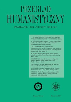 Обложка книги под заглавием:Przegląd Humanistyczny 2019/1 (464)