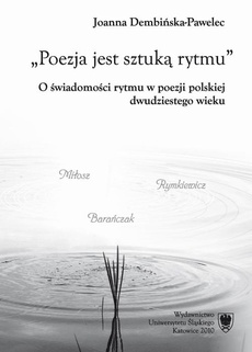 Okładka książki o tytule: Poezja jest sztuką rytmu