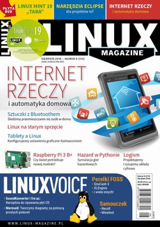 The cover of the book titled: Linux Magazine 08/2018 (174)