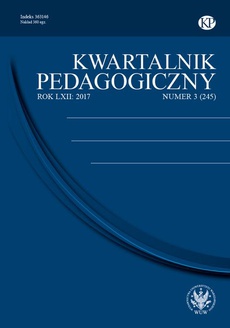 Okładka książki o tytule: Kwartalnik Pedagogiczny 2017/3 (245)