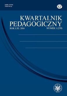 Okładka książki o tytule: Kwartalnik Pedagogiczny 2016/1 (239)