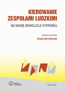 The cover of the book titled: Kierowanie zespołami ludzkimi na miarę rewolucji cyfrowej