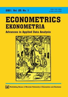 The cover of the book titled: Ekonometria 25/1
