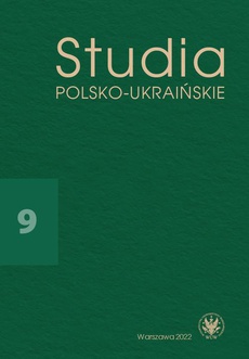 Okładka książki o tytule: Studia Polsko-Ukraińskie 2022/9