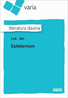 The cover of the book titled: Epitalamium