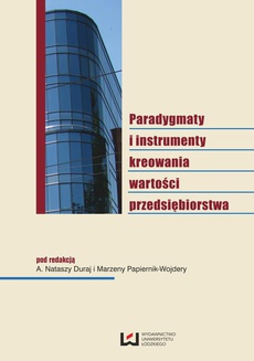 Обложка книги под заглавием:Paradygmaty i instrumenty kreowania wartości przedsiębiorstwa