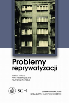 Обложка книги под заглавием:Problemy reprywatyzacji