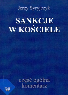 Обкладинка книги з назвою:Sankcje w kościele