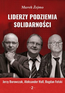 The cover of the book titled: Liderzy podziemia „Solidarności” 2. Jerzy Borowczak, Bogdan Felski, Aleksander Hall