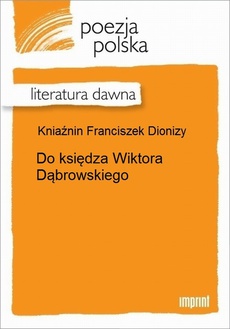Обложка книги под заглавием:Do księdza Wiktora Dąbrowskiego