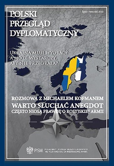 Okładka książki o tytule: Polski Przegląd Dyplomatyczny 3/2022