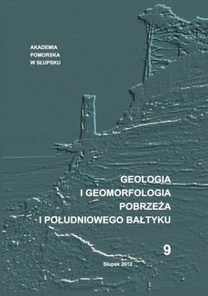 The cover of the book titled: Geologia i geomorfologia Pobrzeża i południowego Bałtyku nr 9
