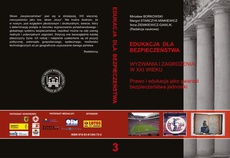 The cover of the book titled: PRAWO I EDUKACJA JAKO GWARANT BEZPIECZEŃSTWA JEDNOSTKI t.3