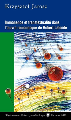 Обложка книги под заглавием:Immanence et transtextualité dans l’oeuvre romanesque de Robert Lalonde