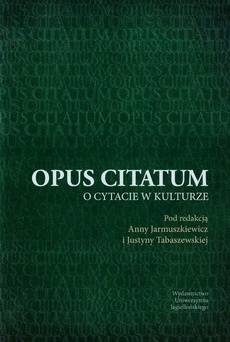 Okładka książki o tytule: Opus citatum