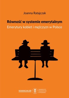 Обложка книги под заглавием:Równość w systemie emerytalnym. Emerytury kobiet i mężczyzn w Polsce