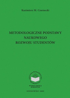 Обложка книги под заглавием:Metodologiczne podstawy naukowego rozwoju studentów