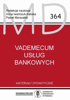 Обложка книги под заглавием:Vademecum usług bankowych