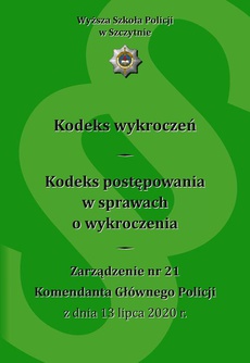 The cover of the book titled: Kodeks wykroczeń. Kodeks postępowania w sprawach o wykroczenia. Wydanie VIII poprawione i uzupełnione