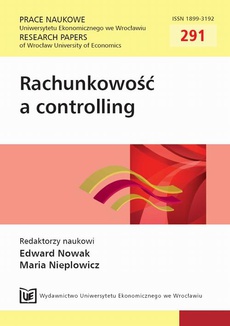The cover of the book titled: Rachunkowość a controlling. PN 291