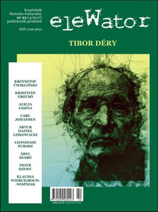 The cover of the book titled: eleWator 22 (4/2017) - Tibor Déry