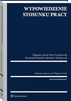 The cover of the book titled: Wypowiedzenie stosunku pracy