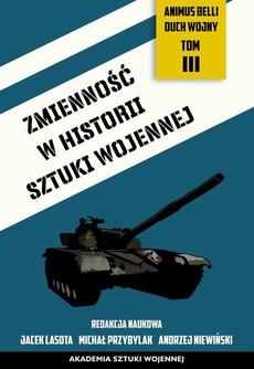 Обложка книги под заглавием:Zmienność w historii sztuki wojennej