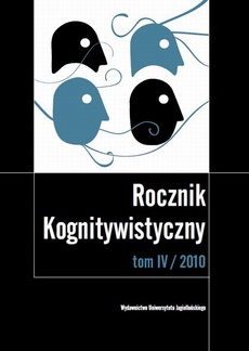 Обложка книги под заглавием:Rocznik Kognitywistyczny. Tom IV/2010