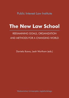 The cover of the book titled: The New Law School Reexamining Goals, Organization and Methods for a Changing Worldred