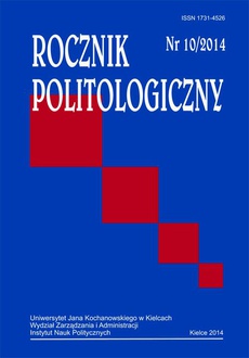 Обложка книги под заглавием:Rocznik Politologiczny, nr 10/2014