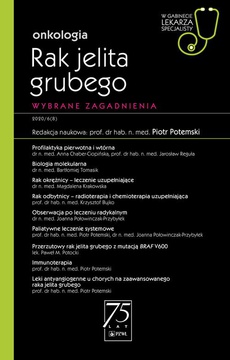 The cover of the book titled: W gabinecie lekarza specjalisty. Onkologia. Rak jelita grubego