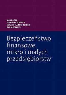 The cover of the book titled: Bezpieczeństwo finansowe mikro i małych przedsiębiorstw