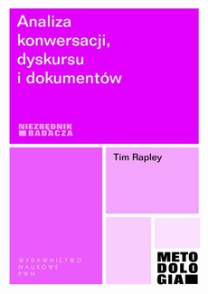The cover of the book titled: Analiza konwersacji, dyskursu i dokumentów