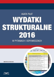 Обложка книги под заглавием:Wydatki strukturalne 2016 w pytaniach i odpowiedziach