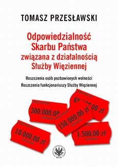 The cover of the book titled: Odpowiedzialność Skarbu Państwa związana z działalnością Służby Więziennej
