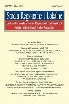 The cover of the book titled: Studia Regionalne i Lokalne nr 3(69)/2017