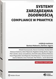 Okładka książki o tytule: Systemy zarządzania zgodnością compliance w praktyce
