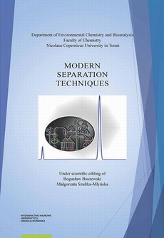 Okładka książki o tytule: Modern separation techniques
