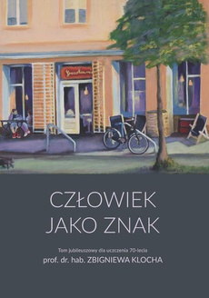 The cover of the book titled: Człowiek jako znak
