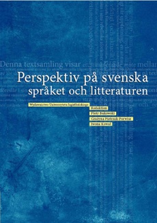 The cover of the book titled: Perspektiv pa svenska spraket och litteraturen