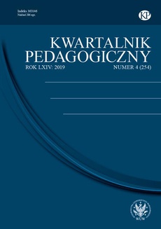Okładka książki o tytule: Kwartalnik Pedagogiczny 2019/4 (254)