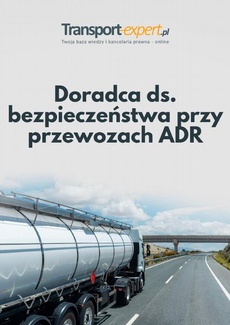 The cover of the book titled: Doradca ds. bezpieczeństwa przy przewozach ADR