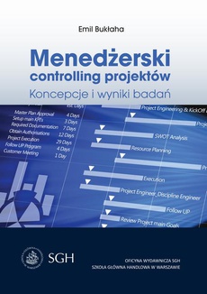 The cover of the book titled: MENEDŻERSKI CONTROLLING PROJEKTÓW Koncepcje i wyniki badań