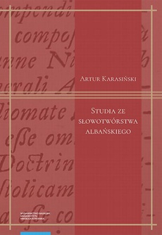 The cover of the book titled: Studia ze słowotwórstwa albańskiego