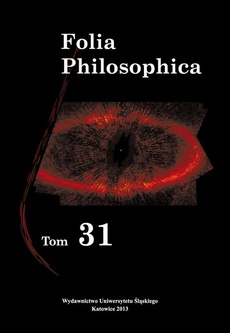 The cover of the book titled: Folia Philosophica. T. 31