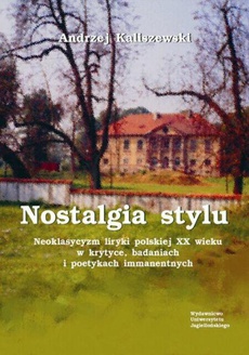 Okładka książki o tytule: Nostalgia stylu