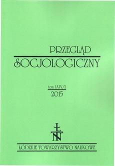 Okładka książki o tytule: Przegląd Socjologiczny t. 64 z. 2/2015