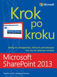 Обложка книги под заглавием:Microsoft SharePoint 2013 Krok po kroku
